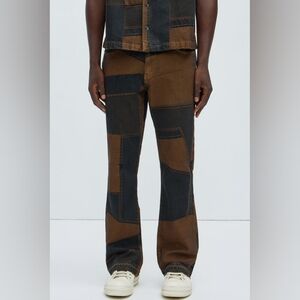 Verduga Stacked Slim Flare Jeans Brown/Combo
